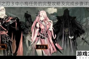 影之刃 3 中小梅任务的完整攻略及完成步骤详解