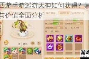 梦幻西游手游巡游天神如何获得？其获取途径与价值全面分析
