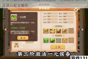 少年三国志2贵族5深度养成指南平民党进阶技巧与资源分配全解析