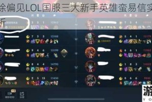 数据破除偏见LOL国服三大新手英雄蛮易信实战表现深度解析
