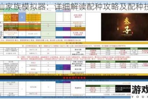 修仙家族模拟器：详细解读配种攻略及配种技巧