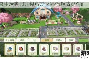 小森生活家园升级所需材料消耗情况全面一览