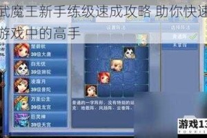 神武魔王新手练级速成攻略 助你快速成为游戏中的高手
