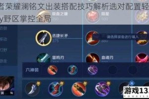 王者荣耀澜铭文出装搭配技巧解析选对配置轻松carry野区掌控全局