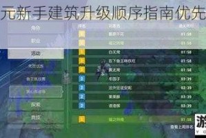 海岛纪元新手建筑升级顺序指南优先建造推荐攻略