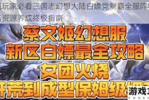 零氪玩家必看三国志幻想大陆白嫖党制霸全服阵容搭配与资源养成终极指南