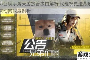 使命召唤手游天游接管缘由解析 代理权更迭背景与未来动向深度剖析
