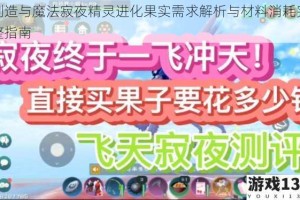 创造与魔法寂夜精灵进化果实需求解析与材料消耗完整指南