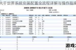 大千世界系统安装配置全流程详解与操作指南