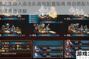 圣兽之王兽人追击队高效配置指南 阵容搭配与装备选择思路详解