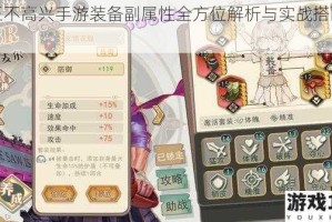 大王不高兴手游装备副属性全方位解析与实战搭配指南