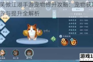 新笑傲江湖手游宠物提升攻略：宠物获取、培养与提升全解析