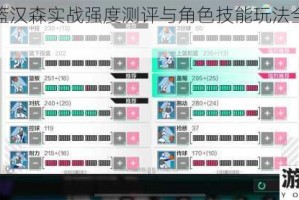 热血街篮汉森实战强度测评与角色技能玩法全面解析攻略