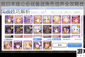 公主连结白羊座公会战备战角色培养全攻略核心阵容推荐与实战技巧解析