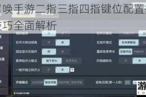 使命召唤手游二指三指四指键位配置指南及操作技巧全面解析
