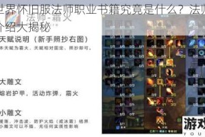 魔兽世界怀旧服法师职业书籍究竟是什么？法师职业书籍介绍大揭秘