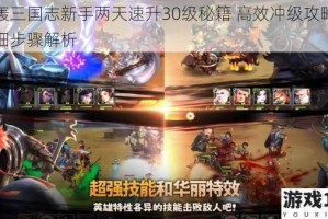 乱轰三国志新手两天速升30级秘籍 高效冲级攻略与详细步骤解析