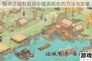 探寻这城有良田中提高税收的方法与攻略