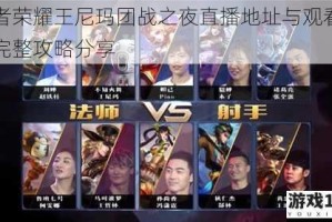王者荣耀王尼玛团战之夜直播地址与观看平台完整攻略分享
