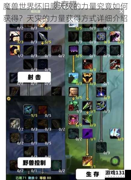 魔兽世界怀旧服天灾的力量究竟如何获得?天灾的力量获得方式详细介绍