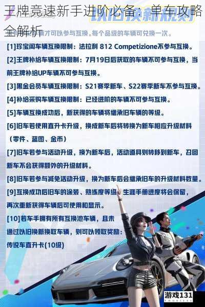 王牌竞速新手进阶必备:单车攻略全解析
