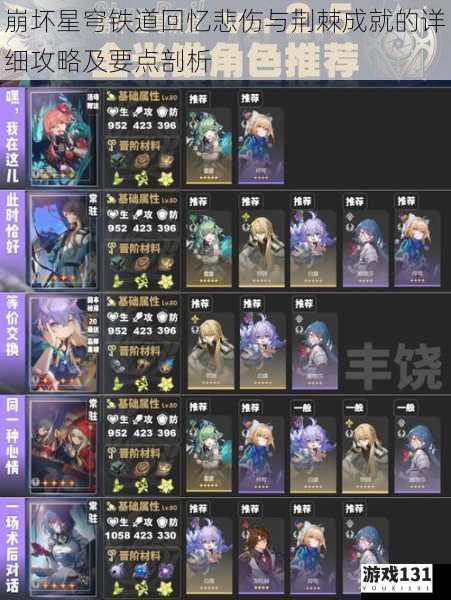 崩坏星穹铁道回忆悲伤与荆棘成就的详细攻略及要点剖析