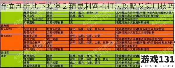 全面剖析地下城堡 2 精灵刺客的打法攻略及实用技巧