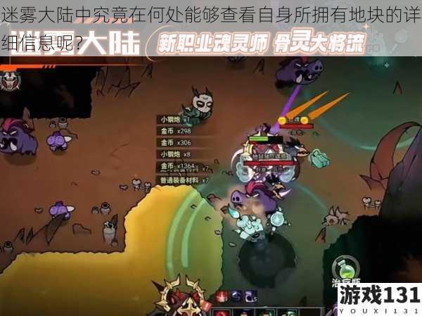 迷雾大陆中究竟在何处能够查看自身所拥有地块的详细信息呢?