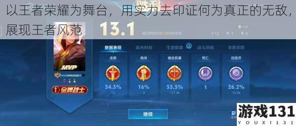 以王者荣耀为舞台,用实力去印证何为真正的无敌,展现王者风范