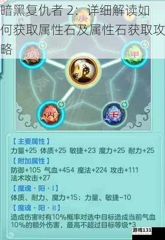 暗黑复仇者 2:详细解读如何获取属性石及属性石获取攻略