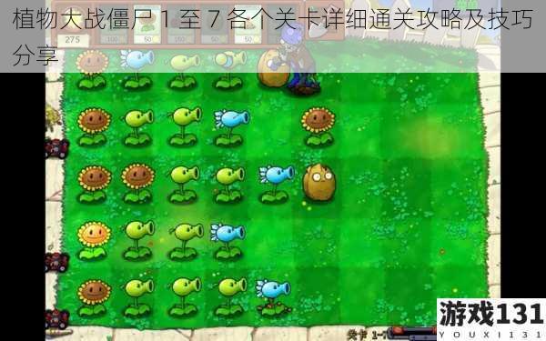 植物大战僵尸 1 至 7 各个关卡详细通关攻略及技巧分享
