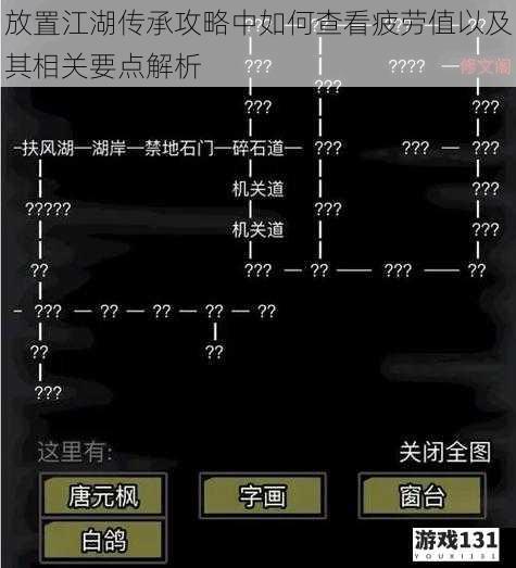 放置江湖传承攻略中如何查看疲劳值以及其相关要点解析