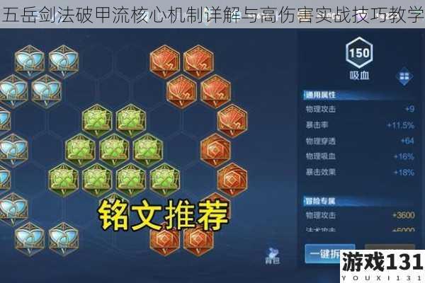 五岳剑法破甲流核心机制详解与高伤害实战技巧教学