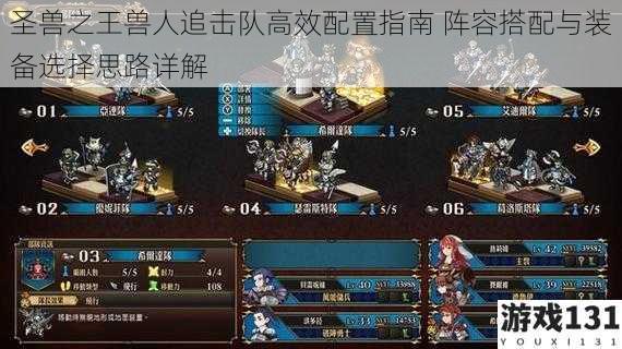 圣兽之王兽人追击队高效配置指南 阵容搭配与装备选择思路详解