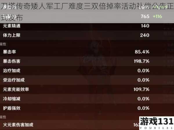 刀塔传奇矮人军工厂难度三双倍掉率活动补偿公告正式发布