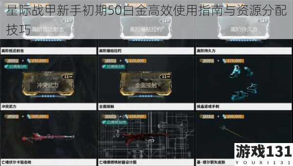 星际战甲新手初期50白金高效使用指南与资源分配技巧