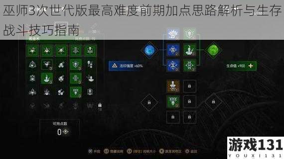 巫师3次世代版最高难度前期加点思路解析与生存战斗技巧指南