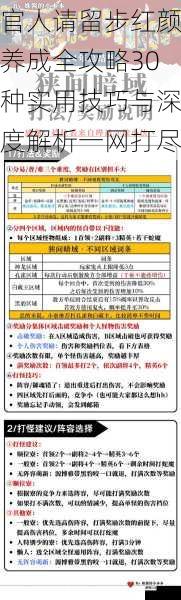 官人请留步红颜养成全攻略30种实用技巧与深度解析一网打尽
