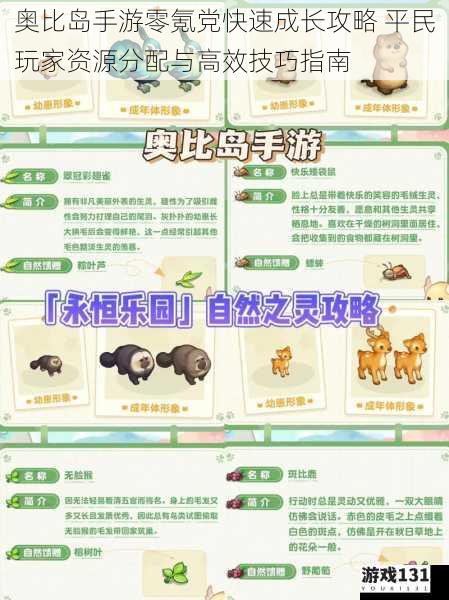 奥比岛手游零氪党快速成长攻略 平民玩家资源分配与高效技巧指南