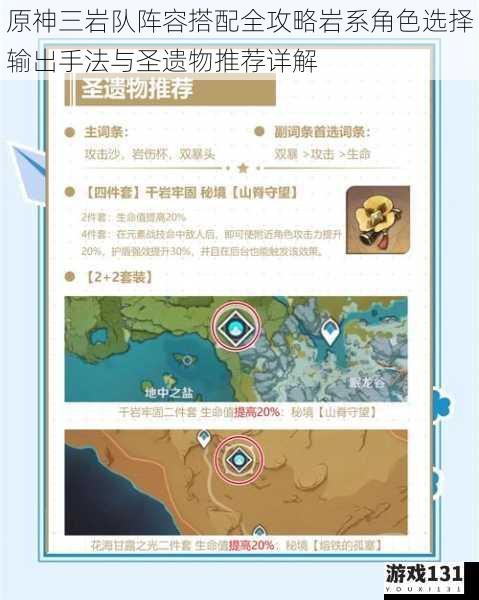 原神三岩队阵容搭配全攻略岩系角色选择输出手法与圣遗物推荐详解