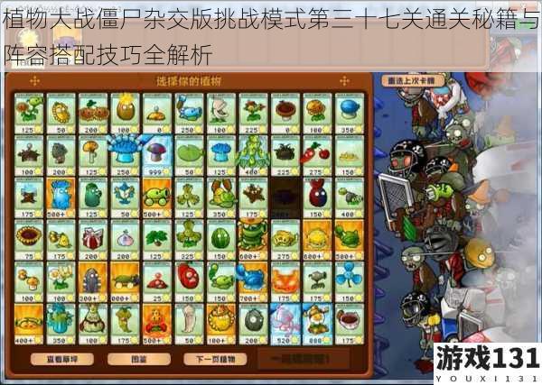 植物大战僵尸杂交版挑战模式第三十七关通关秘籍与阵容搭配技巧全解析