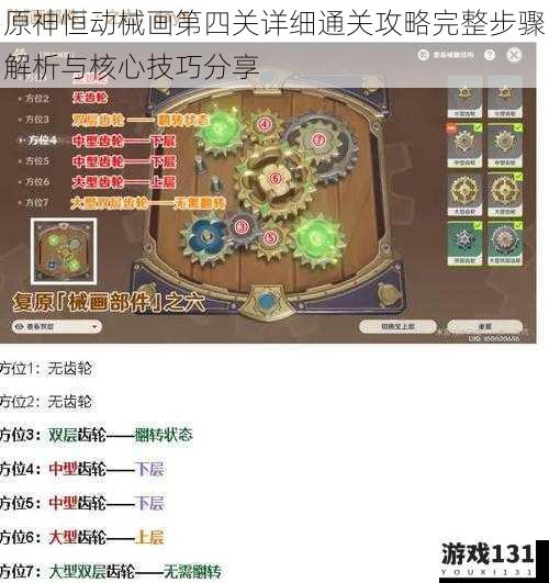 原神恒动械画第四关详细通关攻略完整步骤解析与核心技巧分享