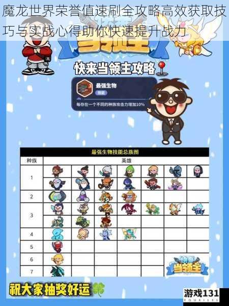魔龙世界荣誉值速刷全攻略高效获取技巧与实战心得助你快速提升战力
