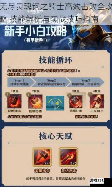 无尽灵魂钢之骑士高效击败全攻略 技能解析与实战技巧指南