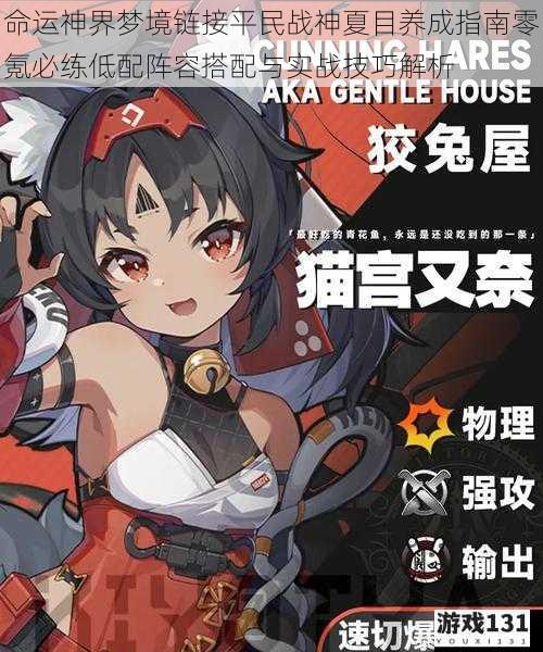 命运神界梦境链接平民战神夏目养成指南零氪必练低配阵容搭配与实战技巧解析