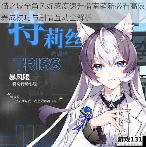 猫之城全角色好感度速升指南萌新必看高效养成技巧与剧情互动全解析