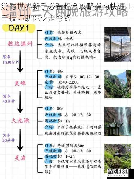 游秀世界新手必看超全攻略指南快速上手技巧助你少走弯路