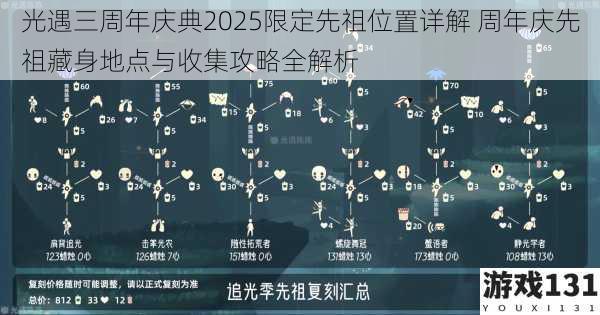 光遇三周年庆典2025限定先祖位置详解 周年庆先祖藏身地点与收集攻略全解析