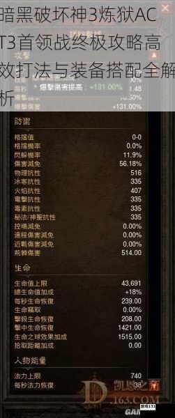 暗黑破坏神3炼狱ACT3首领战终极攻略高效打法与装备搭配全解析