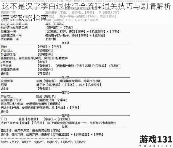 这不是汉字李白退休记全流程通关技巧与剧情解析完整攻略指南